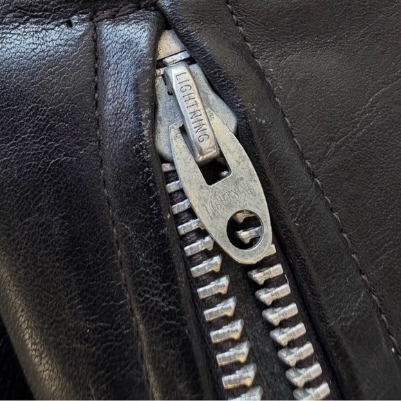 Vintage 70s Cafe Racer Leather Motorcycle Jacket - Picture 8 of 12